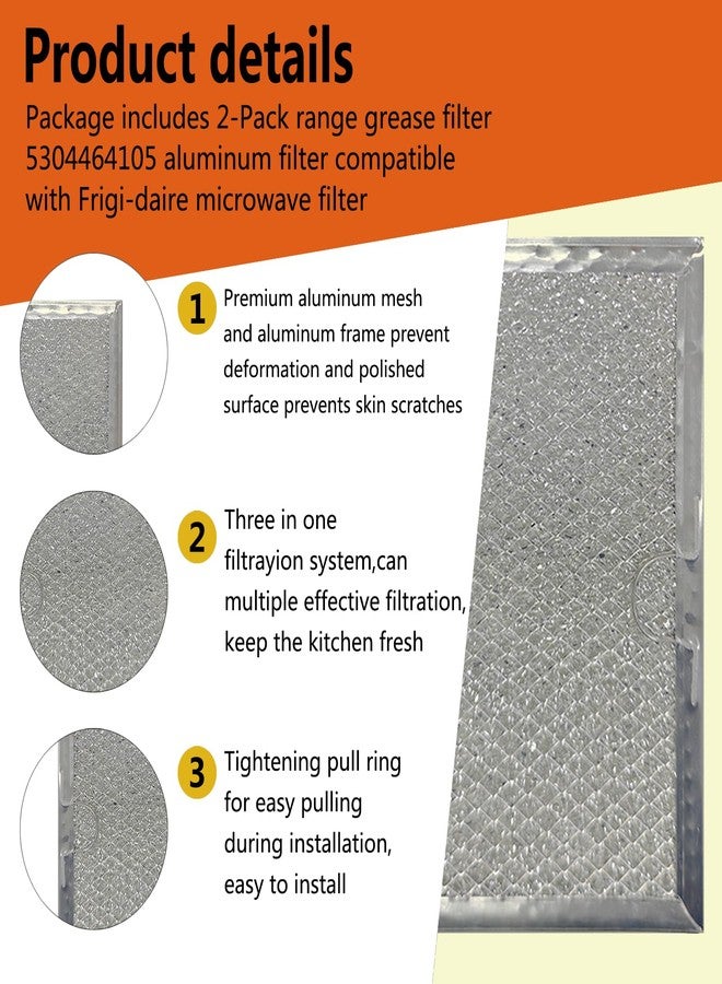 Walmine Microwave Grease Filter Replacement 5304464105 WB06X10608 for GE Frigidaire Gallery - Image 3